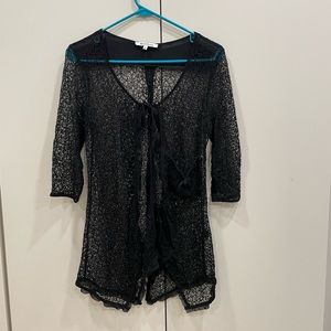 Black women’s swim cover up Size Small